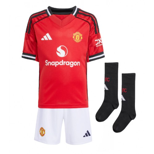 Manchester United Bruno Fernandes #8 Domácí dres komplet pro Děti 2025-26 Krátkým Rukávem (+ Krátké kalhoty) Manchester United Bruno Fernandes #8 Domácí dres komplet pro Děti 2025-26 Krátkým Rukávem (+ Krátké kalhoty)