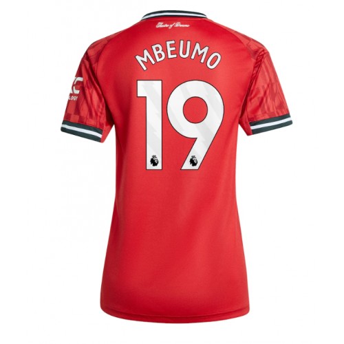 Manchester United Bryan Mbeumo #19 Domácí Dres pro Dámy 2025-26 Krátkým Rukávem Manchester United Bryan Mbeumo #19 Domácí Dres pro Dámy 2025-26 Krátkým Rukávem
