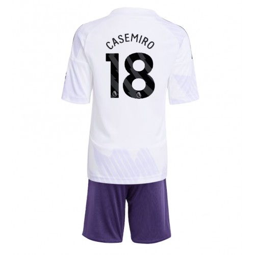 Manchester United Casemiro #18 Venkovní dres komplet pro Děti 2025-26 Krátkým Rukávem (+ Krátké kalhoty) Manchester United Casemiro #18 Venkovní dres komplet pro Děti 2025-26 Krátkým Rukávem (+ Krátké kalhoty)
