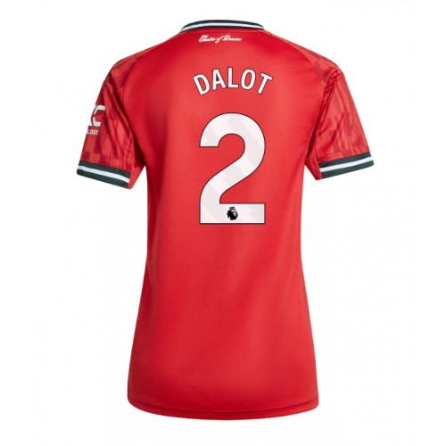 Manchester United Diogo Dalot #2 Domácí Dres pro Dámy 2025-26 Krátkým Rukávem Manchester United Diogo Dalot #2 Domácí Dres pro Dámy 2025-26 Krátkým Rukávem