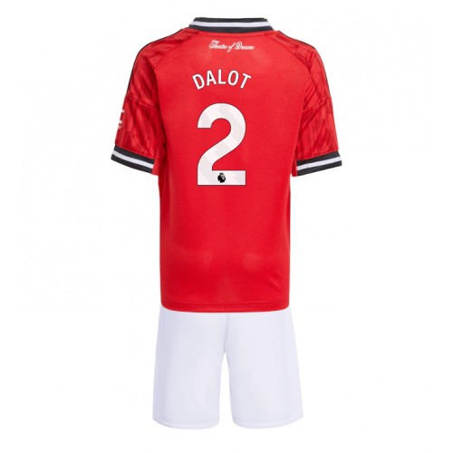 Manchester United Diogo Dalot #2 Domácí dres komplet pro Děti 2025-26 Krátkým Rukávem (+ Krátké kalhoty) Manchester United Diogo Dalot #2 Domácí dres komplet pro Děti 2025-26 Krátkým Rukávem (+ Krátké kalhoty)