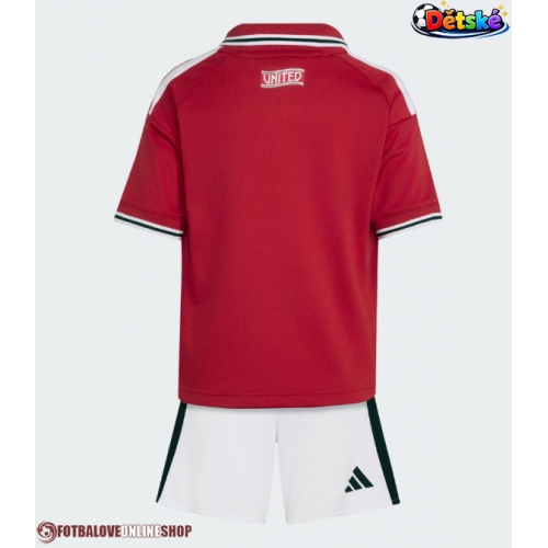 Manchester United Domácí dres komplet pro Děti 2026-27 Krátkým Rukávem (+ Krátké kalhoty)