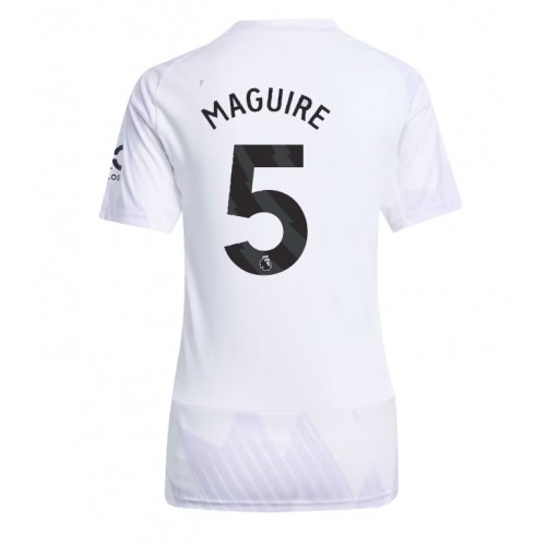 Manchester United Harry Maguire #5 Venkovní Dres pro Dámy 2025-26 Krátkým Rukávem Manchester United Harry Maguire #5 Venkovní Dres pro Dámy 2025-26 Krátkým Rukávem