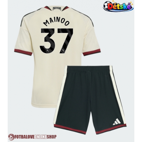 Manchester United Kobbie Mainoo #37 Alternativní dres komplet pro Děti 2026-27 Krátkým Rukávem (+ Krátké kalhoty)