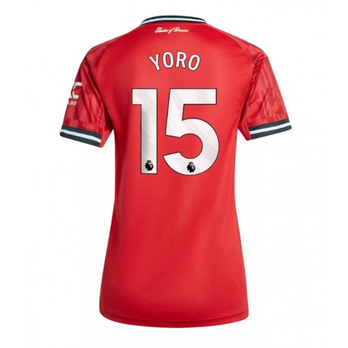 Manchester United Leny Yoro #15 Domácí Dres pro Dámy 2025-26 Krátkým Rukávem Manchester United Leny Yoro #15 Domácí Dres pro Dámy 2025-26 Krátkým Rukávem