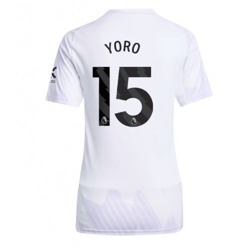 Manchester United Leny Yoro #15 Venkovní Dres pro Dámy 2025-26 Krátkým Rukávem Manchester United Leny Yoro #15 Venkovní Dres pro Dámy 2025-26 Krátkým Rukávem