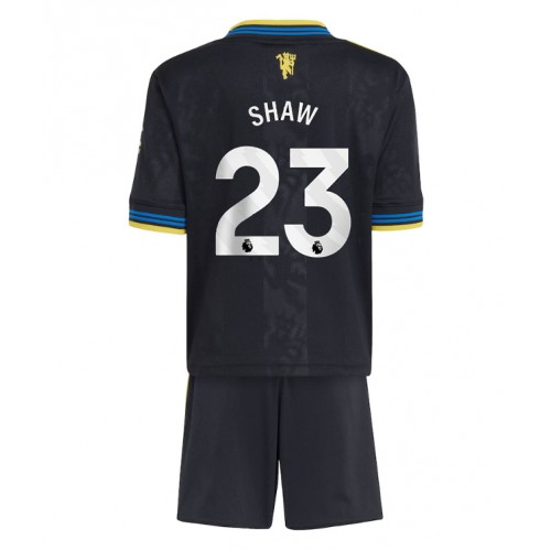 Manchester United Luke Shaw #23 Alternativní dres komplet pro Děti 2025-26 Krátkým Rukávem (+ Krátké kalhoty) Manchester United Luke Shaw #23 Alternativní dres komplet pro Děti 2025-26 Krátkým Rukávem (+ Krátké kalhoty)