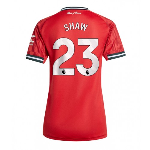 Manchester United Luke Shaw #23 Domácí Dres pro Dámy 2025-26 Krátkým Rukávem Manchester United Luke Shaw #23 Domácí Dres pro Dámy 2025-26 Krátkým Rukávem
