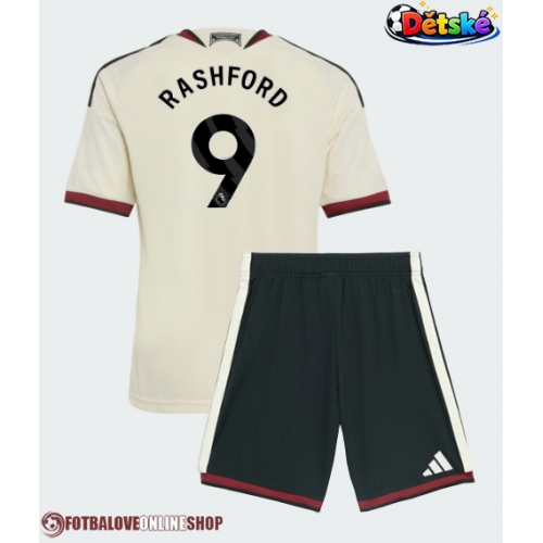 Manchester United Marcus Rashford #9 Alternativní dres komplet pro Děti 2026-27 Krátkým Rukávem (+ Krátké kalhoty)