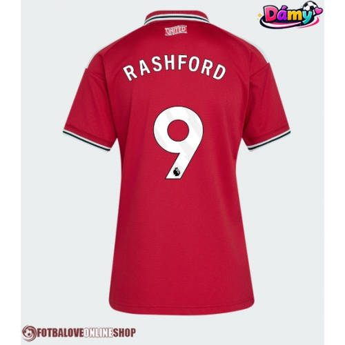 Manchester United Marcus Rashford #9 Domácí Dres pro Dámy 2026-27 Krátkým Rukávem