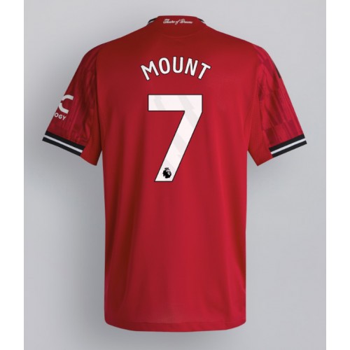 Manchester United Mason Mount #7 Domácí Dres 2025-26 Krátkým Rukávem Manchester United Mason Mount #7 Domácí Dres 2025-26 Krátkým Rukávem
