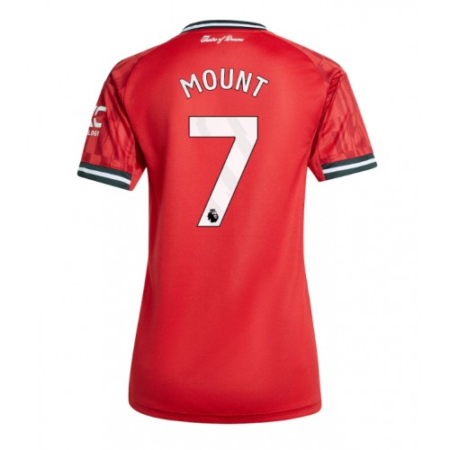 Manchester United Mason Mount #7 Domácí Dres pro Dámy 2025-26 Krátkým Rukávem Manchester United Mason Mount #7 Domácí Dres pro Dámy 2025-26 Krátkým Rukávem