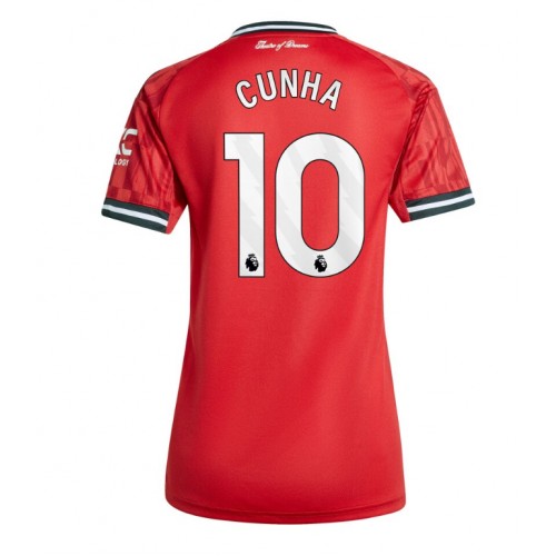 Manchester United Matheus Cunha #10 Domácí Dres pro Dámy 2025-26 Krátkým Rukávem Manchester United Matheus Cunha #10 Domácí Dres pro Dámy 2025-26 Krátkým Rukávem
