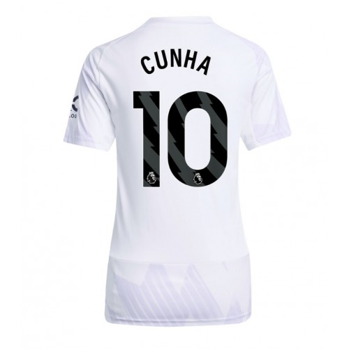Manchester United Matheus Cunha #10 Venkovní Dres pro Dámy 2025-26 Krátkým Rukávem Manchester United Matheus Cunha #10 Venkovní Dres pro Dámy 2025-26 Krátkým Rukávem