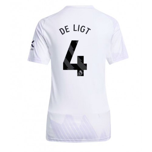 Manchester United Matthijs de Ligt #4 Venkovní Dres pro Dámy 2025-26 Krátkým Rukávem Manchester United Matthijs de Ligt #4 Venkovní Dres pro Dámy 2025-26 Krátkým Rukávem