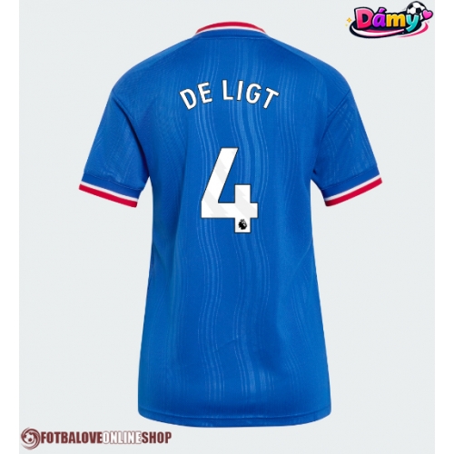 Manchester United Matthijs de Ligt #4 Venkovní Dres pro Dámy 2026-27 Krátkým Rukávem