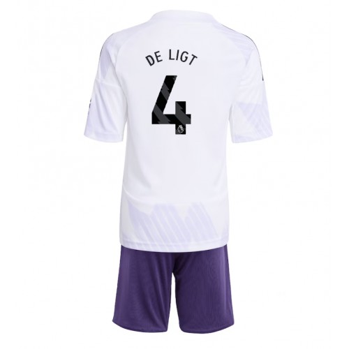 Manchester United Matthijs de Ligt #4 Venkovní dres komplet pro Děti 2025-26 Krátkým Rukávem (+ Krátké kalhoty) Manchester United Matthijs de Ligt #4 Venkovní dres komplet pro Děti 2025-26 Krátkým Rukávem (+ Krátké kalhoty)