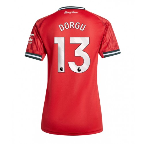 Manchester United Patrick Dorgu #13 Domácí Dres pro Dámy 2025-26 Krátkým Rukávem Manchester United Patrick Dorgu #13 Domácí Dres pro Dámy 2025-26 Krátkým Rukávem