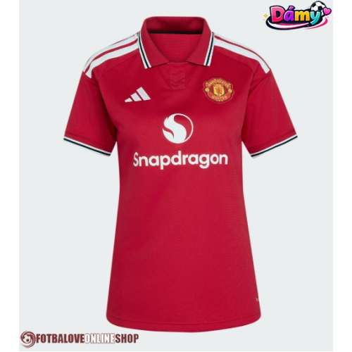 Manchester United Patrick Dorgu #13 Domácí Dres pro Dámy 2026-27 Krátkým Rukávem