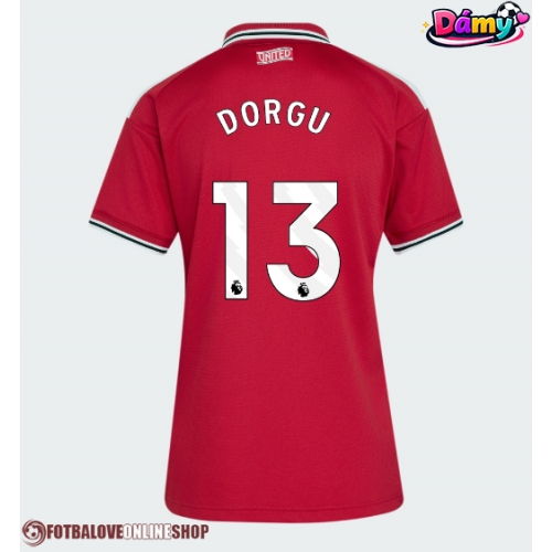 Manchester United Patrick Dorgu #13 Domácí Dres pro Dámy 2026-27 Krátkým Rukávem