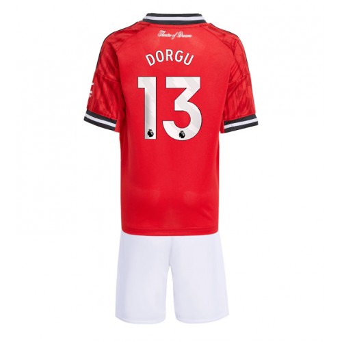 Manchester United Patrick Dorgu #13 Domácí dres komplet pro Děti 2025-26 Krátkým Rukávem (+ Krátké kalhoty) Manchester United Patrick Dorgu #13 Domácí dres komplet pro Děti 2025-26 Krátkým Rukávem (+ Krátké kalhoty)