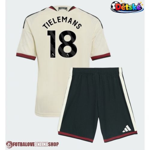 Manchester United Youri Tielemans #18 Alternativní dres komplet pro Děti 2026-27 Krátkým Rukávem (+ Krátké kalhoty)