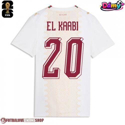 Maroko Ayoub El Kaabi #20 Venkovní Dres pro Dámy MS 2026 Krátkým Rukávem