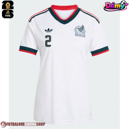 Mexiko Jorge Sanchez #2 Venkovní Dres pro Dámy MS 2026 Krátkým Rukávem