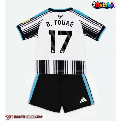 Newcastle United Bazoumana Toure #17 Domácí dres komplet pro Děti 2026-27 Krátkým Rukávem (+ Krátké kalhoty)