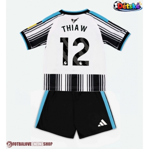 Newcastle United Malick Thiaw #12 Domácí dres komplet pro Děti 2026-27 Krátkým Rukávem (+ Krátké kalhoty)