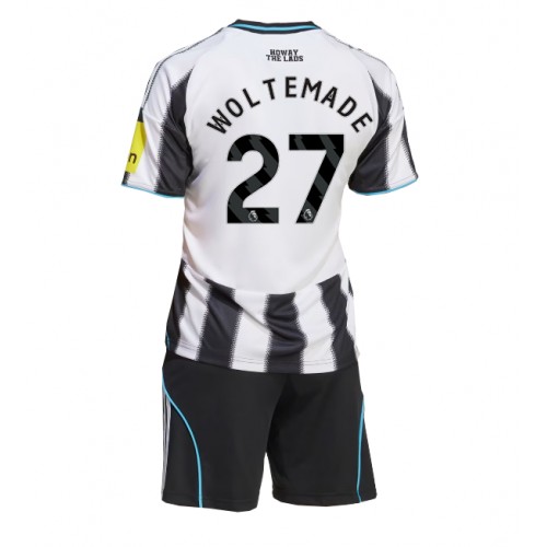 Newcastle United Nick Woltemade #27 Domácí dres komplet pro Děti 2025-26 Krátkým Rukávem (+ Krátké kalhoty)