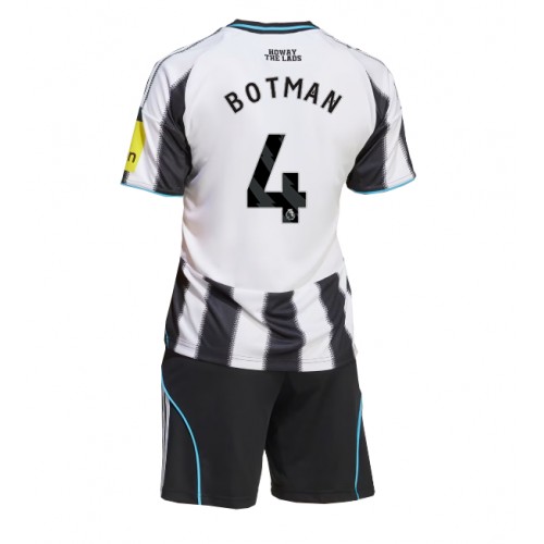 Newcastle United Sven Botman #4 Domácí dres komplet pro Děti 2025-26 Krátkým Rukávem (+ Krátké kalhoty)