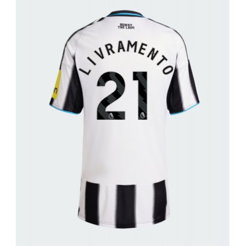 Newcastle United Tino Livramento #21 Domácí Dres pro Dámy 2025-26 Krátkým Rukávem Newcastle United Tino Livramento #21 Domácí Dres pro Dámy 2025-26 Krátkým Rukávem