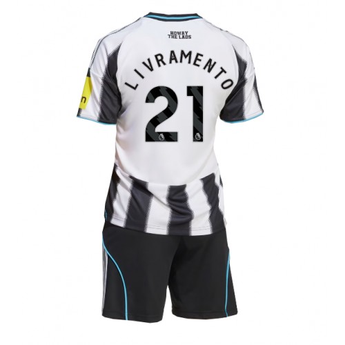 Newcastle United Tino Livramento #21 Domácí dres komplet pro Děti 2025-26 Krátkým Rukávem (+ Krátké kalhoty) Newcastle United Tino Livramento #21 Domácí dres komplet pro Děti 2025-26 Krátkým Rukávem (+ Krátké kalhoty)