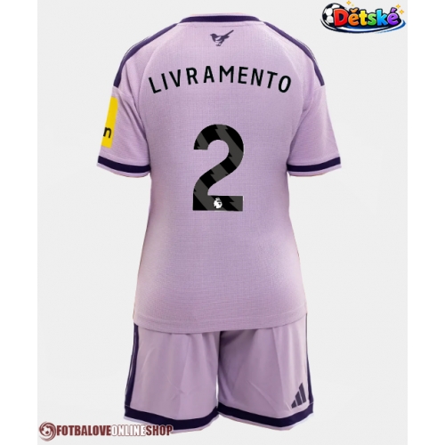 Newcastle United Tino Livramento #2 Alternativní dres komplet pro Děti 2026-27 Krátkým Rukávem (+ Krátké kalhoty)