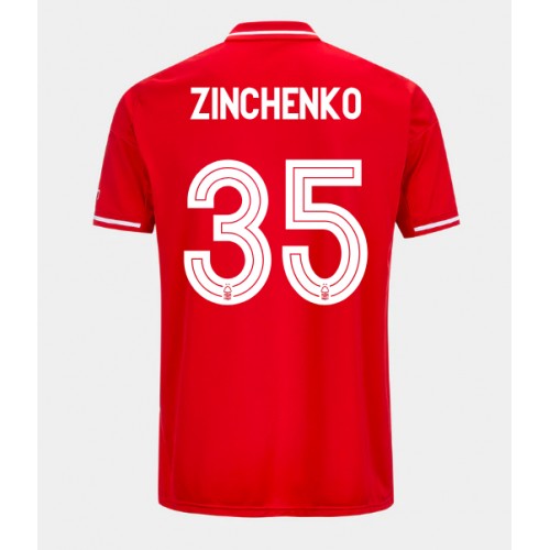 Nottingham Forest Oleksandr Zinchenko #35 Domácí Dres 2025-26 Krátkým Rukávem Nottingham Forest Oleksandr Zinchenko #35 Domácí Dres 2025-26 Krátkým Rukávem