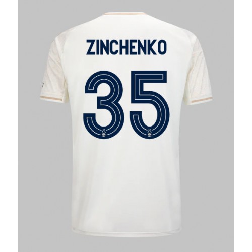 Nottingham Forest Oleksandr Zinchenko #35 Venkovní Dres 2025-26 Krátkým Rukávem Nottingham Forest Oleksandr Zinchenko #35 Venkovní Dres 2025-26 Krátkým Rukávem