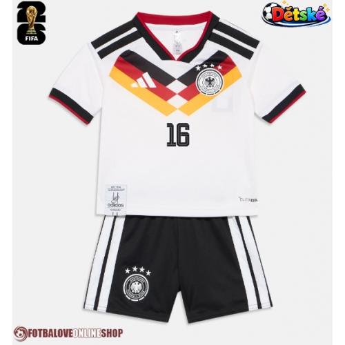 Německo Angelo Stiller #16 Domácí dres komplet pro Děti MS 2026 Krátkým Rukávem (+ Krátké kalhoty)
