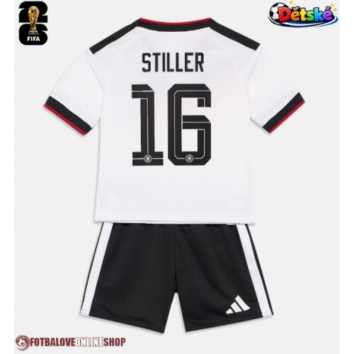Německo Angelo Stiller #16 Domácí dres komplet pro Děti MS 2026 Krátkým Rukávem (+ Krátké kalhoty)