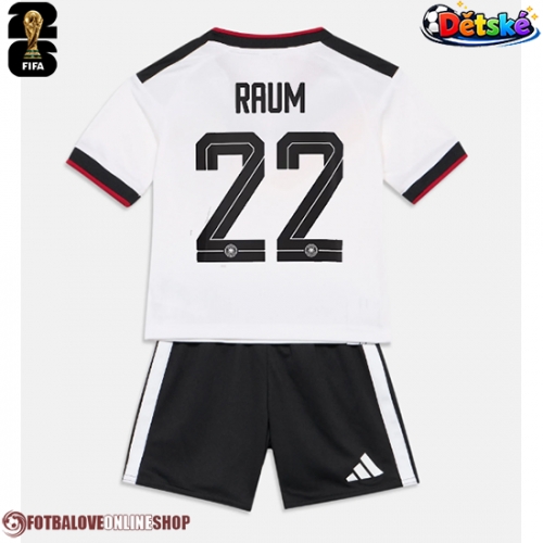 Německo David Raum #22 Domácí dres komplet pro Děti MS 2026 Krátkým Rukávem (+ Krátké kalhoty)