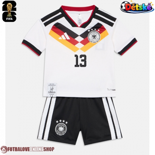 Německo Deniz Undav #13 Domácí dres komplet pro Děti MS 2026 Krátkým Rukávem (+ Krátké kalhoty)