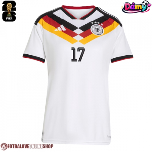 Německo Florian Wirtz #17 Domácí Dres pro Dámy MS 2026 Krátkým Rukávem