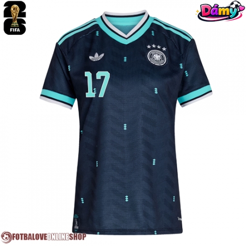 Německo Florian Wirtz #17 Venkovní Dres pro Dámy MS 2026 Krátkým Rukávem