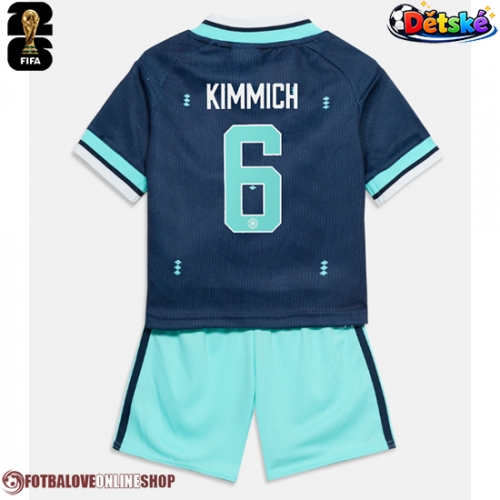 Německo Joshua Kimmich #6 Venkovní dres komplet pro Děti MS 2026 Krátkým Rukávem (+ Krátké kalhoty)