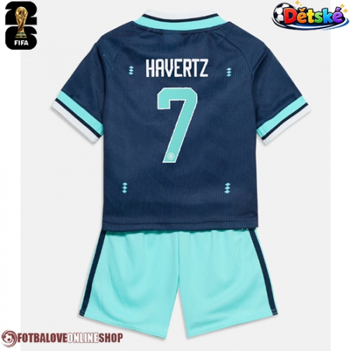 Německo Kai Havertz #7 Venkovní dres komplet pro Děti MS 2026 Krátkým Rukávem (+ Krátké kalhoty)