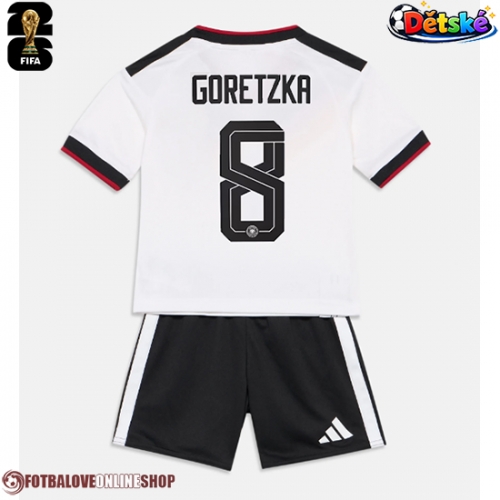 Německo Leon Goretzka #8 Domácí dres komplet pro Děti MS 2026 Krátkým Rukávem (+ Krátké kalhoty)