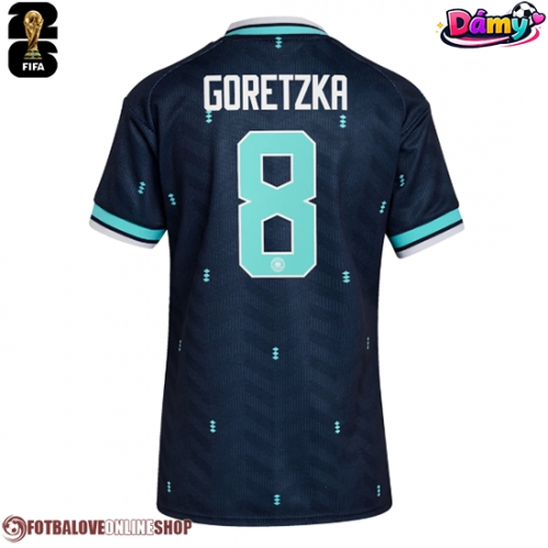 Německo Leon Goretzka #8 Venkovní Dres pro Dámy MS 2026 Krátkým Rukávem