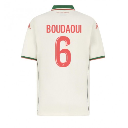 OGC Nice Hicham Boudaoui #6 Venkovní Dres 2025-26 Krátkým Rukávem OGC Nice Hicham Boudaoui #6 Venkovní Dres 2025-26 Krátkým Rukávem