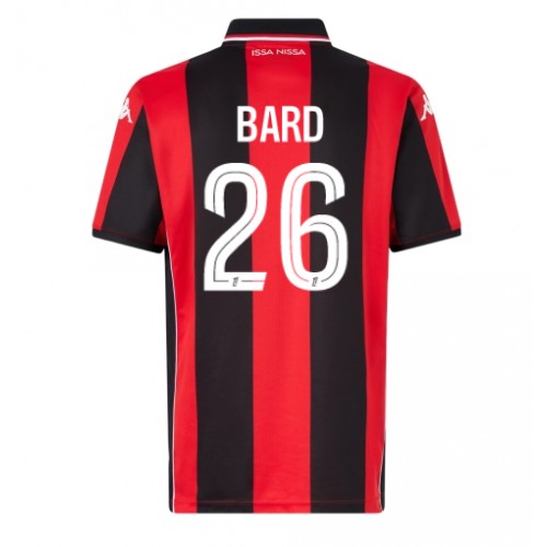 OGC Nice Melvin Bard  #26 Domácí Dres 2025-26 Krátkým Rukávem OGC Nice Melvin Bard  #26 Domácí Dres 2025-26 Krátkým Rukávem