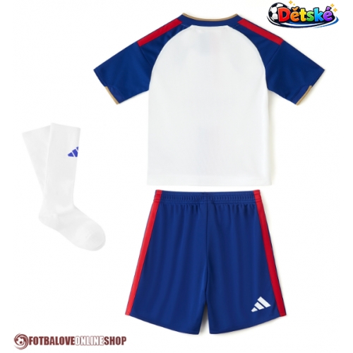 Olympique Lyonnais Domácí dres komplet pro Děti 2026-27 Krátkým Rukávem (+ Krátké kalhoty)
